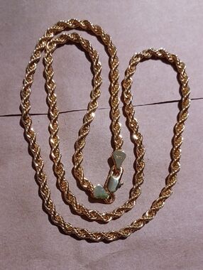 14k gold bonded rope 18 inches $190